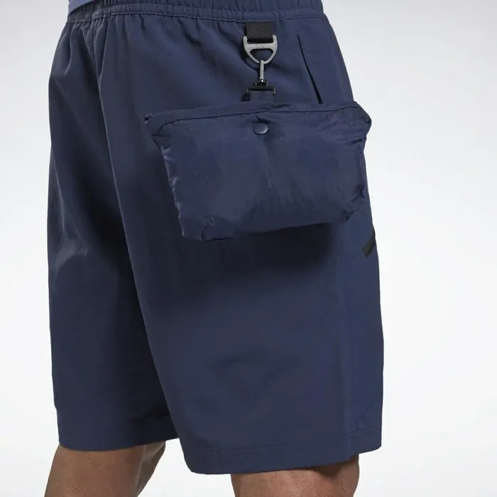 Shorts Mens Reebok Road Trip Woven Shorts Vector Navy