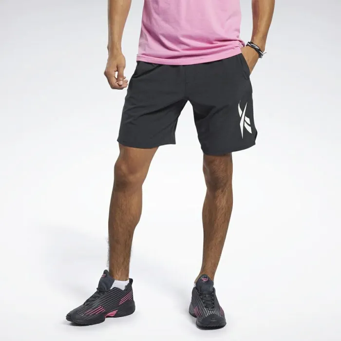 Shorts Mens Reebok Textured Epic Shorts Black