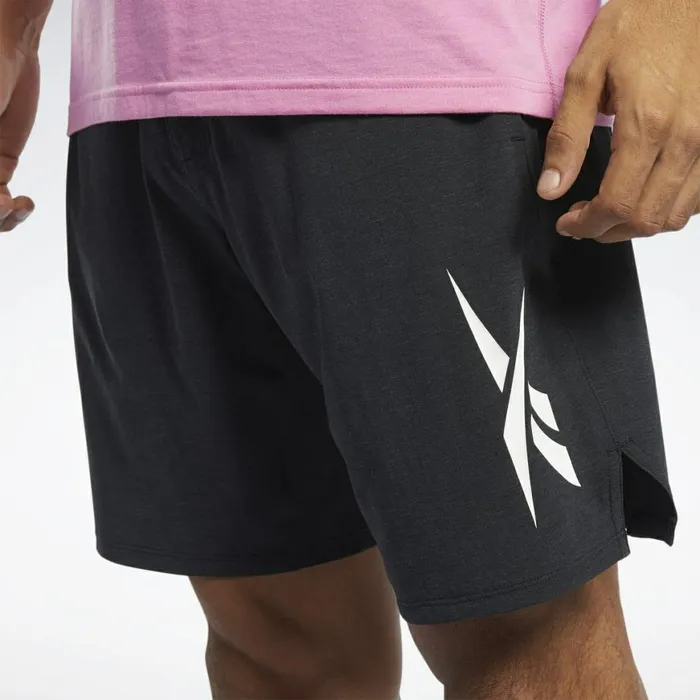 Shorts Mens Reebok Textured Epic Shorts Black