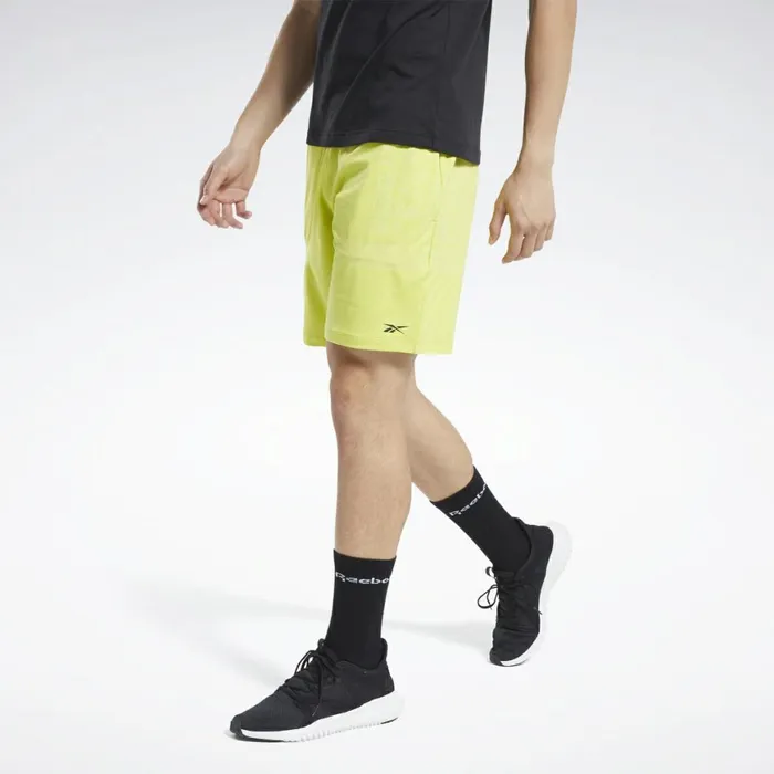 Shorts Mens Reebok United By Fitness 8Inch MyoKnit Seamless Shorts Chartreuse