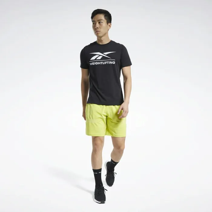Shorts Mens Reebok United By Fitness 8Inch MyoKnit Seamless Shorts Chartreuse