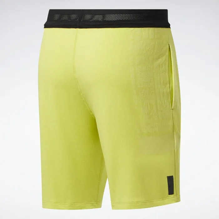 Shorts Mens Reebok United By Fitness 8Inch MyoKnit Seamless Shorts Chartreuse
