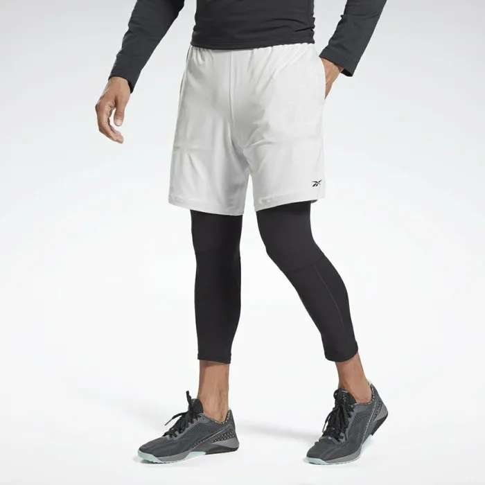 Shorts Mens Reebok United By Fitness MyoKnit Seamless Shorts True Grey 1