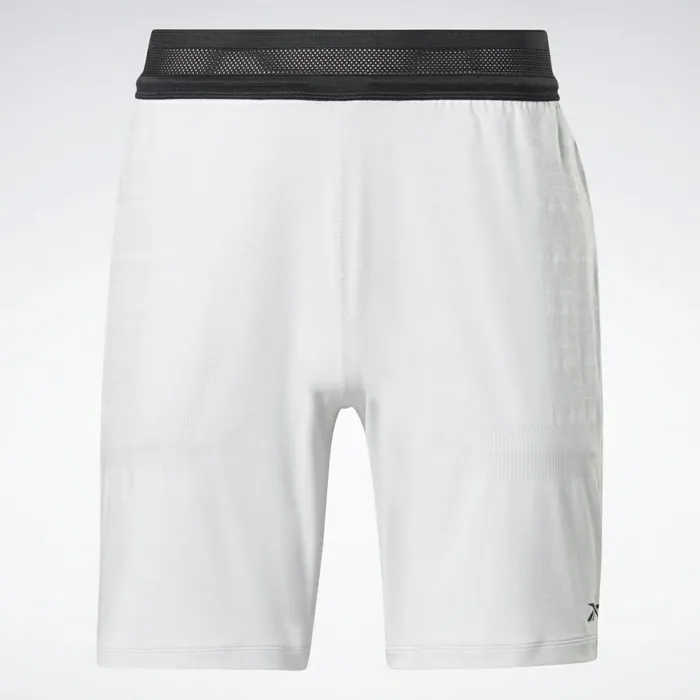 Shorts Mens Reebok United By Fitness MyoKnit Seamless Shorts True Grey 1