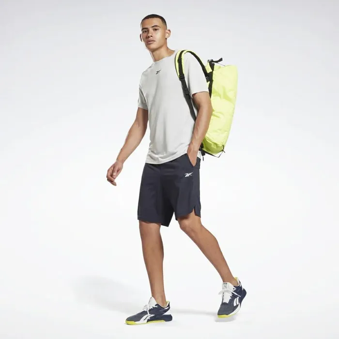 Shorts Mens Reebok Workout Ready Mlange Shorts Vector Navy