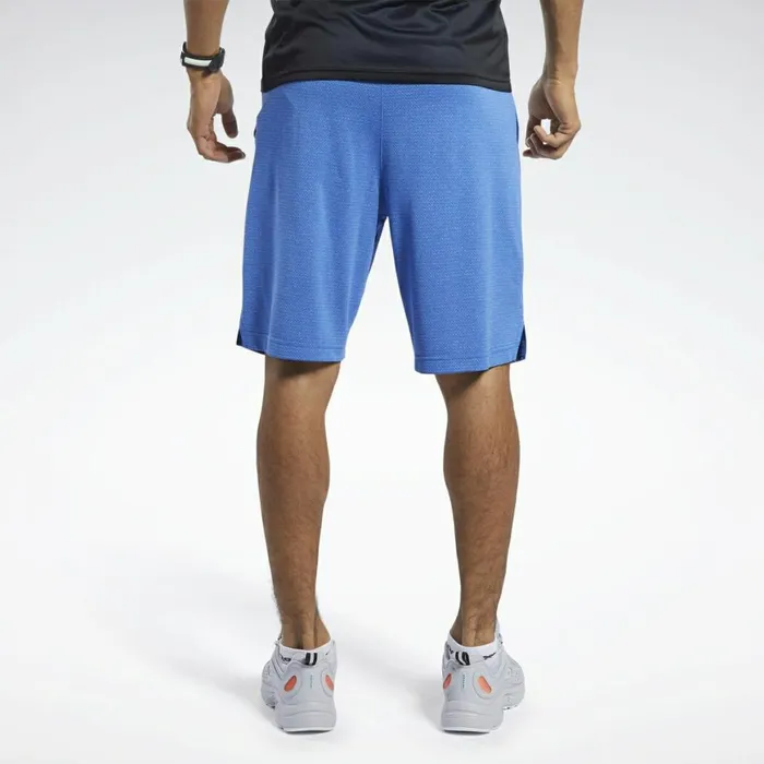 Shorts Mens Reebok Workout Ready Melange Shorts Humble Blue