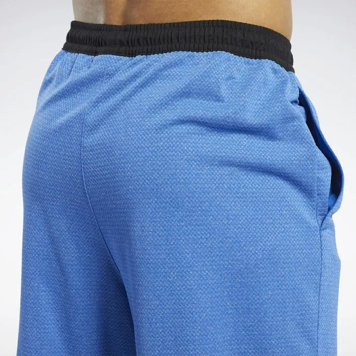 Shorts Mens Reebok Workout Ready Melange Shorts Humble Blue