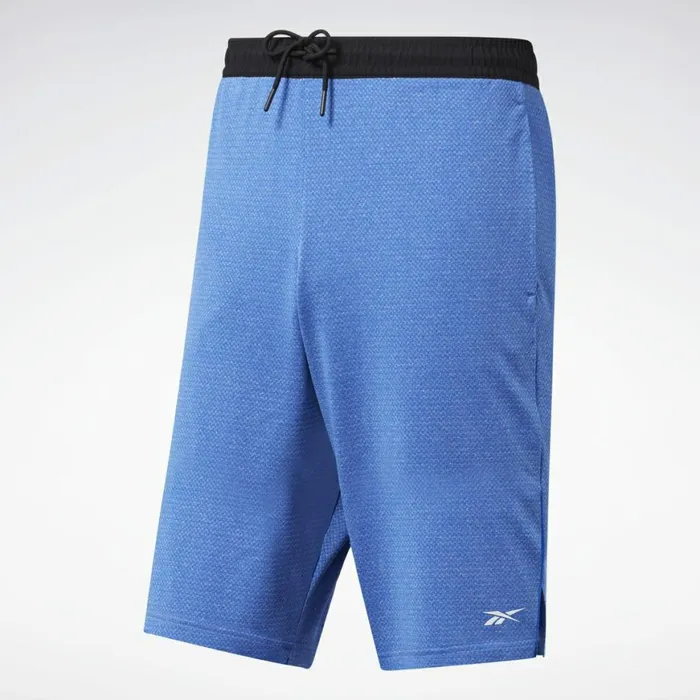 Shorts Mens Reebok Workout Ready Melange Shorts Humble Blue
