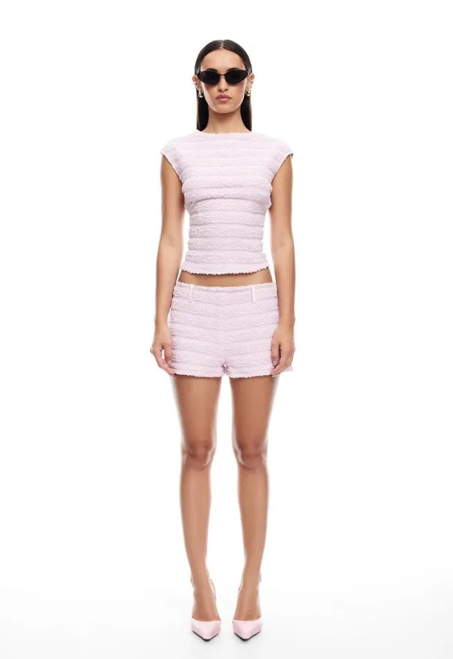 Shorts Women Lioness Fashion RIVIERA RUFFLE SHORT Blush