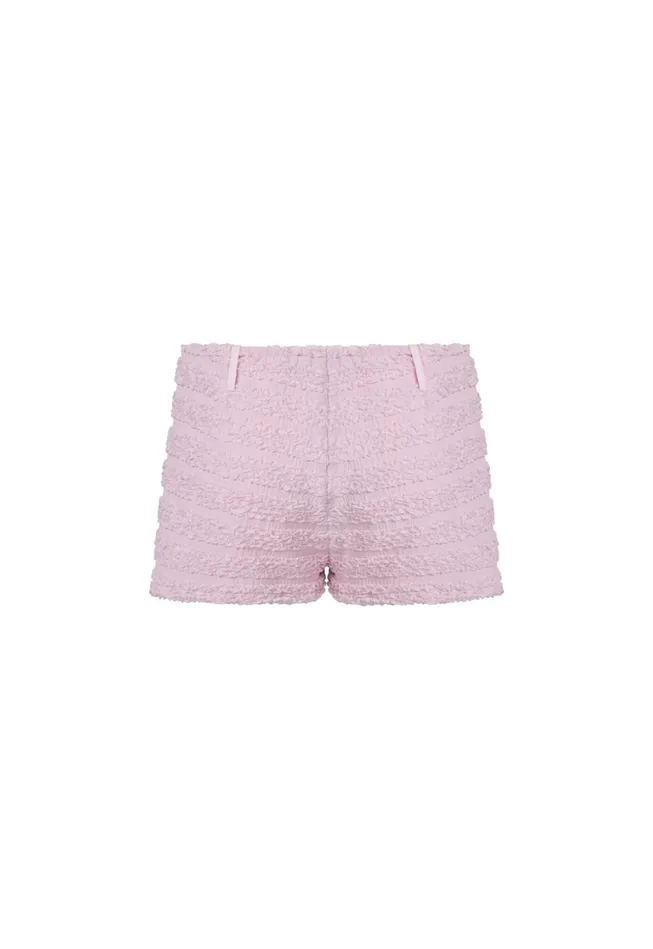 Shorts Women Lioness Fashion RIVIERA RUFFLE SHORT Blush Shorts Women Lioness Fashion RIVIERA RUFFLE SHORT Blush