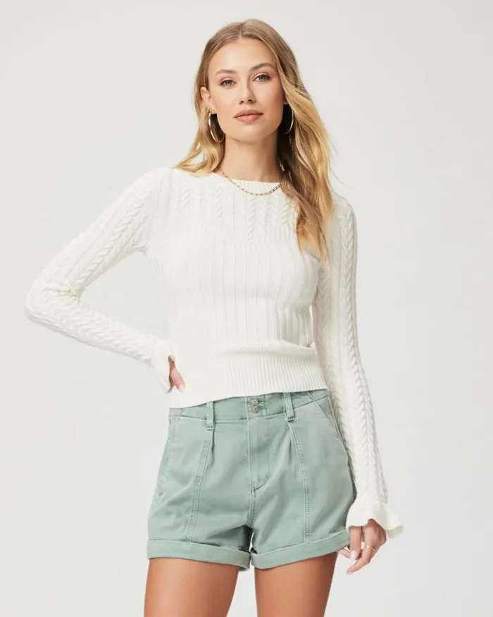 Shorts Women PAIGE Brooklyn Short 8211 Vintage Dusty Sage Shorts Women PAIGE Brooklyn Short 8211 Vintage Dusty Sage