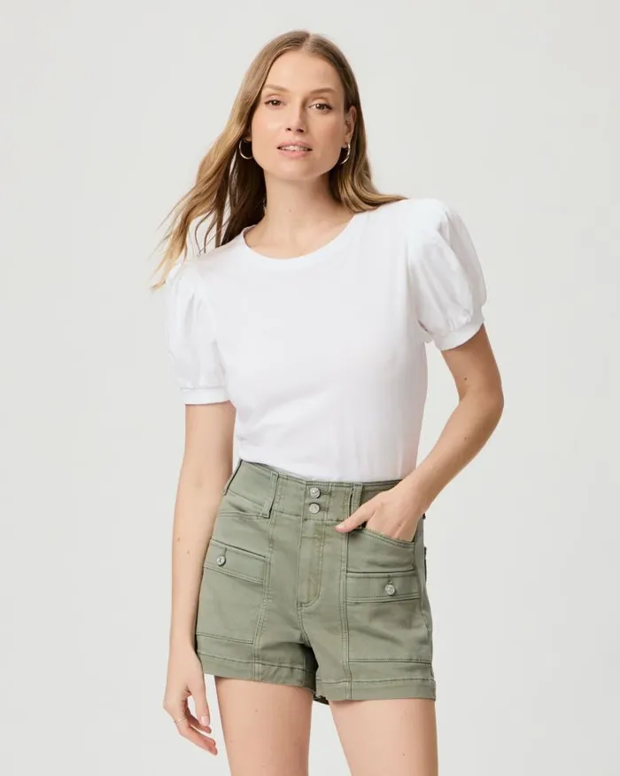 Shorts Women PAIGE Olivia Cargo Short 8211 Vintage Sweet Succulent