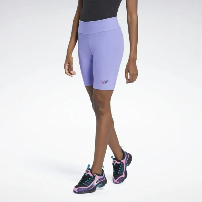 Shorts Womens Reebok Classics Foundation Legging Shorts Hyper Purple