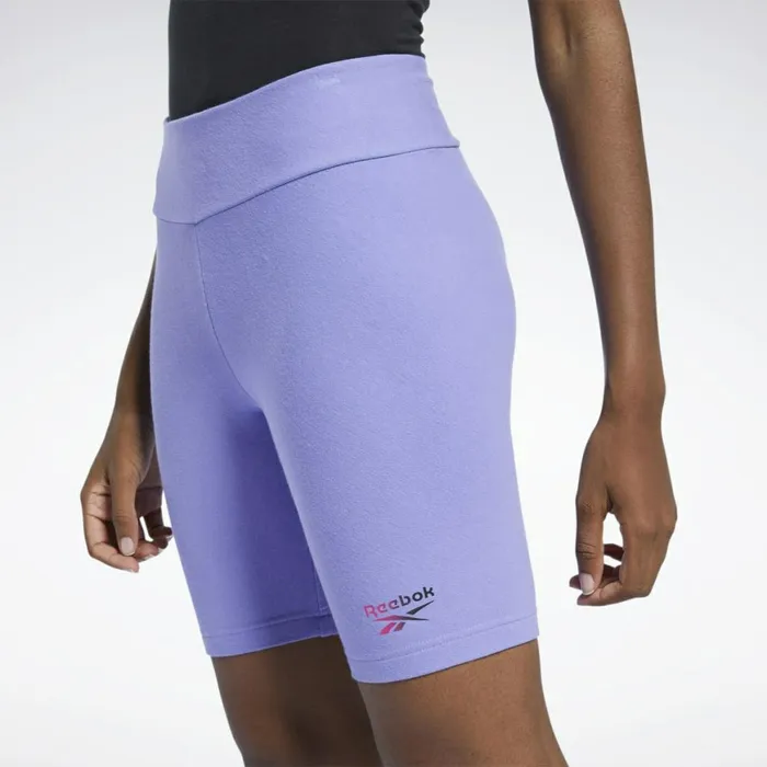 Shorts Womens Reebok Classics Foundation Legging Shorts Hyper Purple