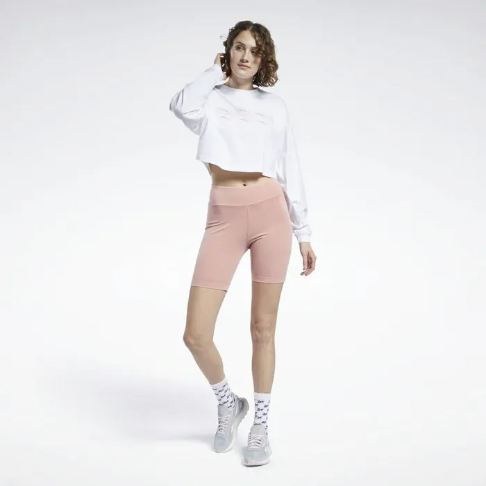 Shorts Womens Reebok Classics Natural Dye Legging Shorts Frost Berry
