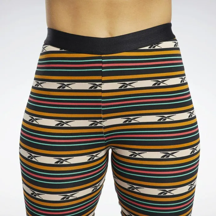 Shorts Womens Reebok Classics Printed Legging Shorts Black