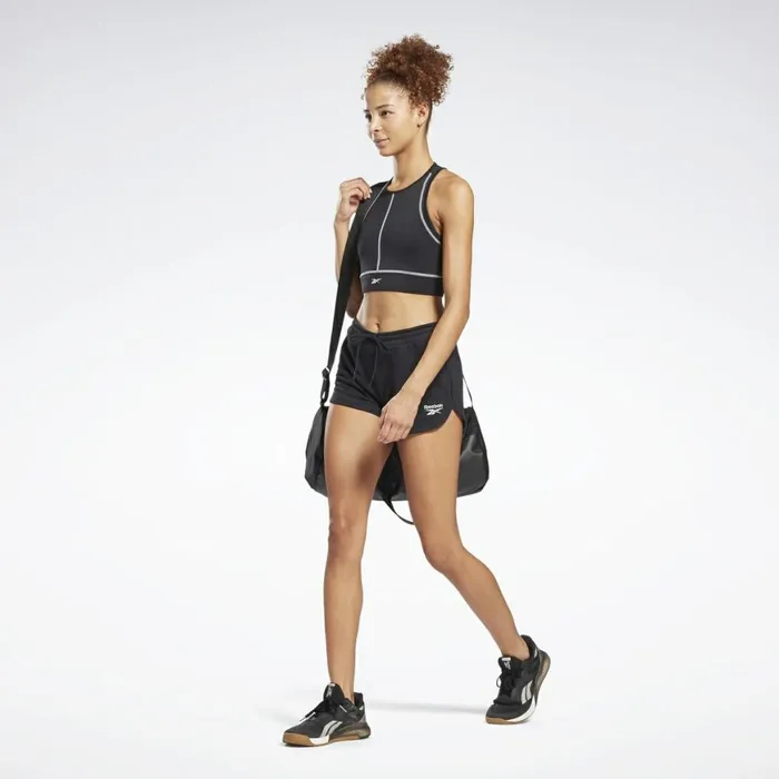 Shorts Womens Reebok Identity French Terry Shorts Black