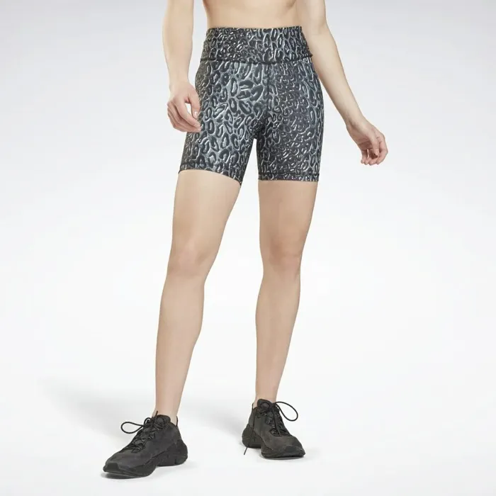 Shorts Womens Reebok Lux Bold Legging Shorts Black
