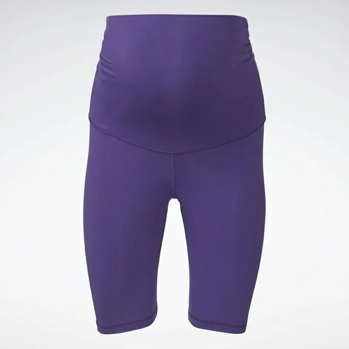 Shorts Womens Reebok Maternity Bike Shorts Dark Orchid