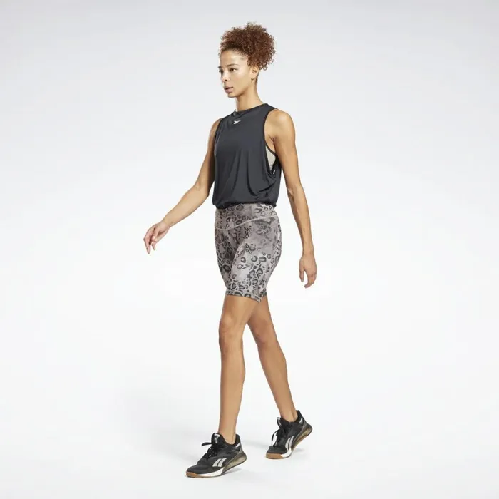 Shorts Womens Reebok Modern Safari Bike Shorts Grey
