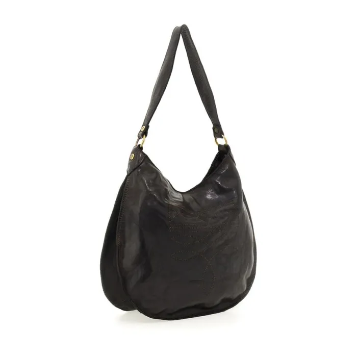 ShoulderHobo Bag Women Campomaggi Agata Black ShoulderHobo Bag Women Campomaggi Agata Black