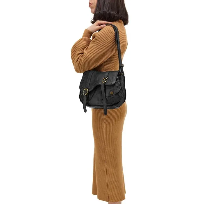 ShoulderHobo Bag Women Campomaggi Arya Black ShoulderHobo Bag Women Campomaggi Arya Black