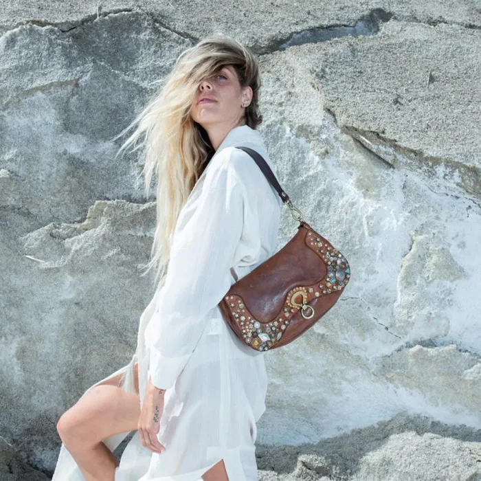 ShoulderHobo Bag Women Campomaggi Bella Di Notte Cognac ShoulderHobo Bag Women Campomaggi Bella Di Notte Cognac