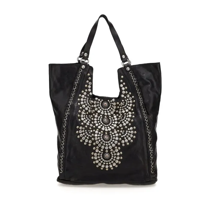 ShoulderHobo Bag Women Campomaggi Camelia Black