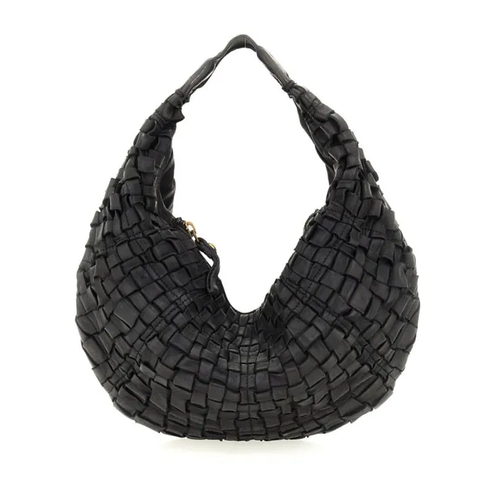 ShoulderHobo Bag Women Campomaggi Edera Black