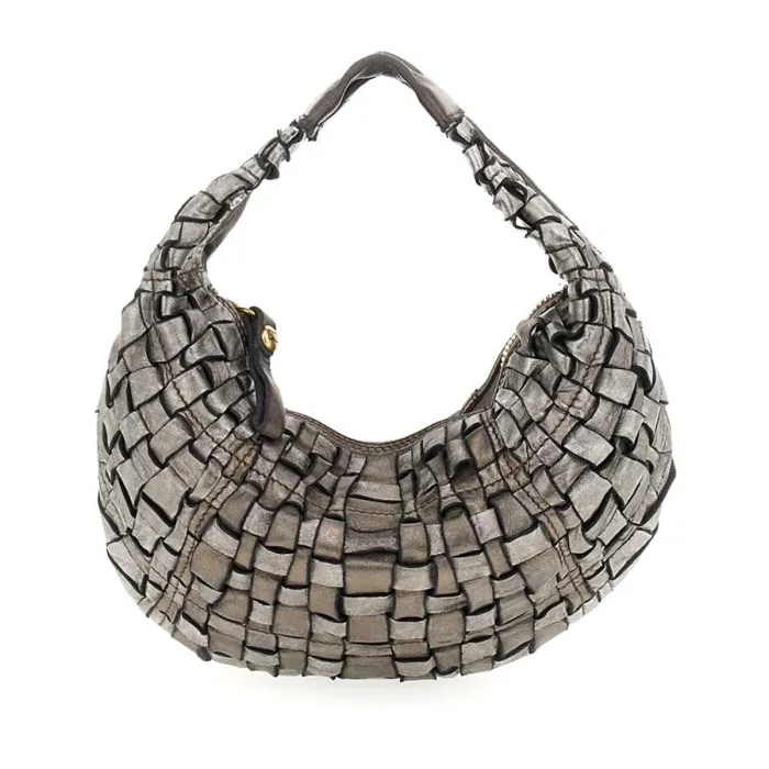 ShoulderHobo Bag Women Campomaggi Edera Lux Grey