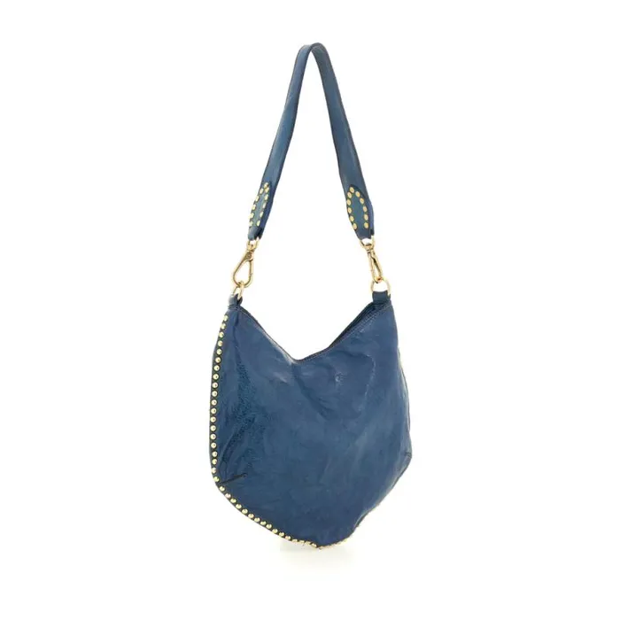 ShoulderHobo Bag Women Campomaggi Malachite Blue ShoulderHobo Bag Women Campomaggi Malachite Blue