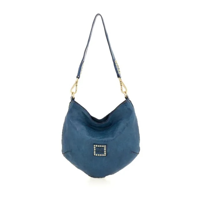 ShoulderHobo Bag Women Campomaggi Malachite Blue ShoulderHobo Bag Women Campomaggi Malachite Blue