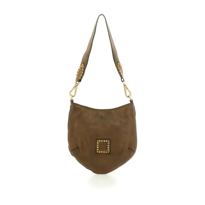ShoulderHobo Bag Women Campomaggi Malachite Green ShoulderHobo Bag Women Campomaggi Malachite Green
