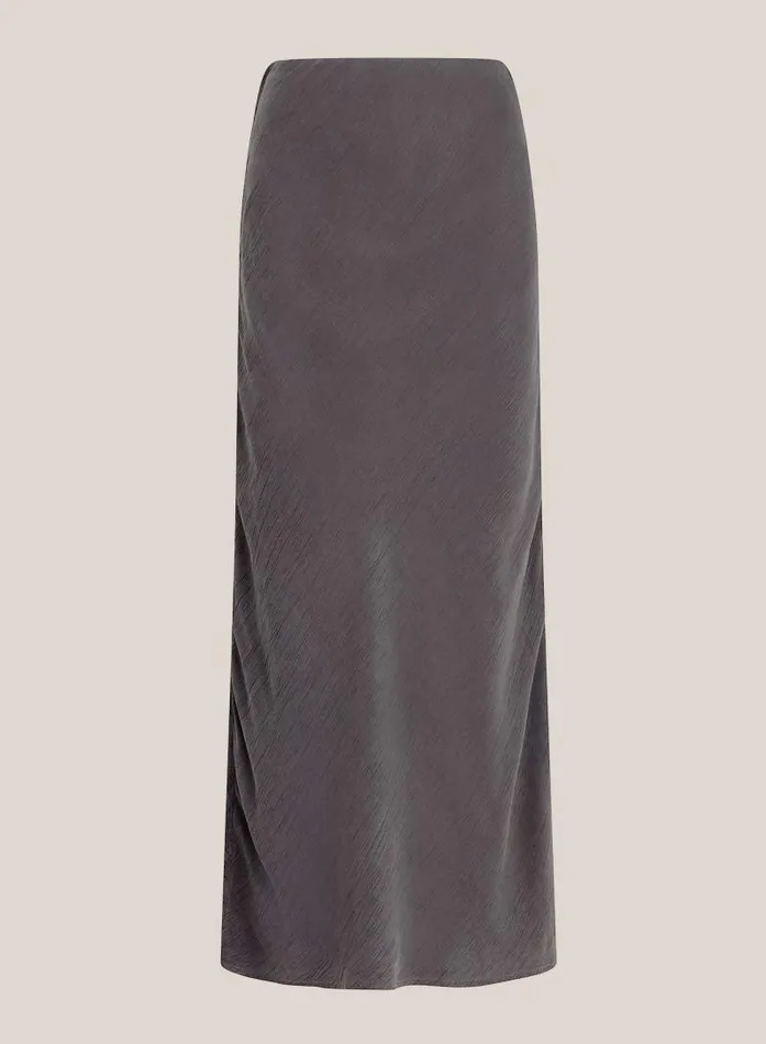 Side Slit Bias Maxi Skirt 8211 Slate Charcoal Women Bella Dahl Skirts Side Slit Bias Maxi Skirt 8211 Slate Charcoal Women Bella Dahl Skirts