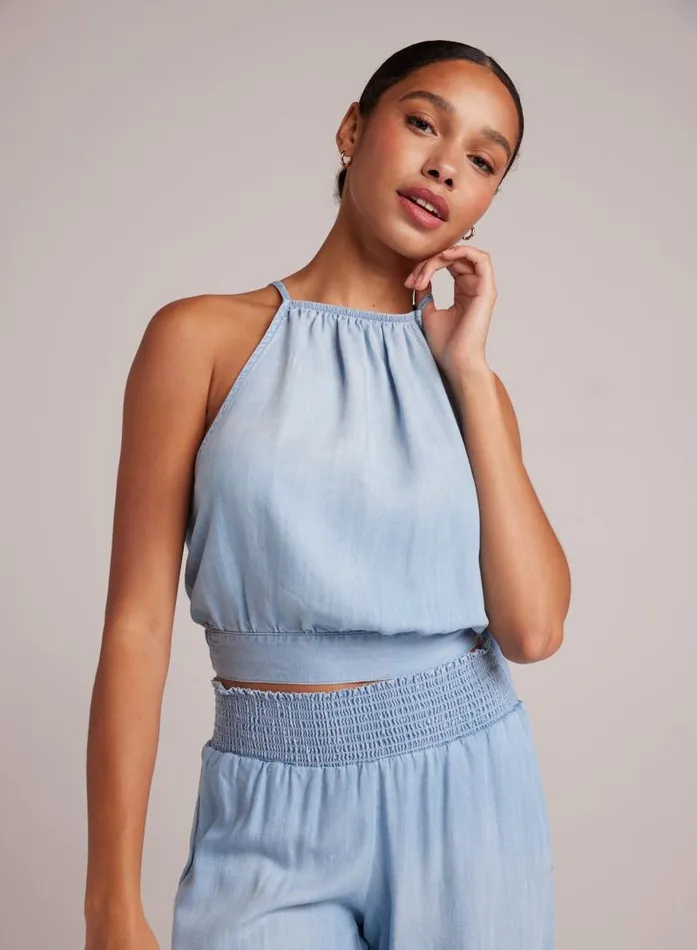 Side Tie Button Halter 8211 Caribbean Wash Women Bella Dahl Sleeveless Side Tie Button Halter 8211 Caribbean Wash Women Bella Dahl Sleeveless