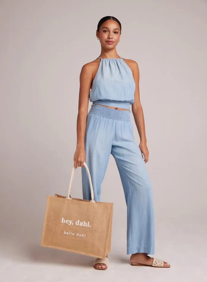 Side Tie Button Halter 8211 Caribbean Wash Women Bella Dahl Sleeveless Side Tie Button Halter 8211 Caribbean Wash Women Bella Dahl Sleeveless
