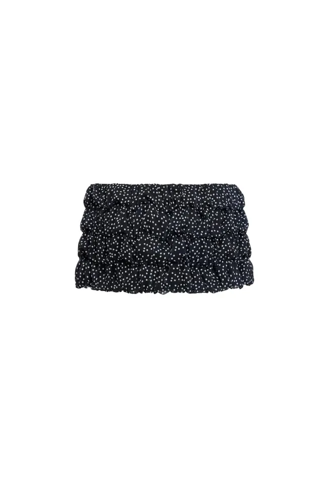 Skirts Women Lioness Fashion BEBE MINI SKORT Onyx Polka Skirts Women Lioness Fashion BEBE MINI SKORT Onyx Polka