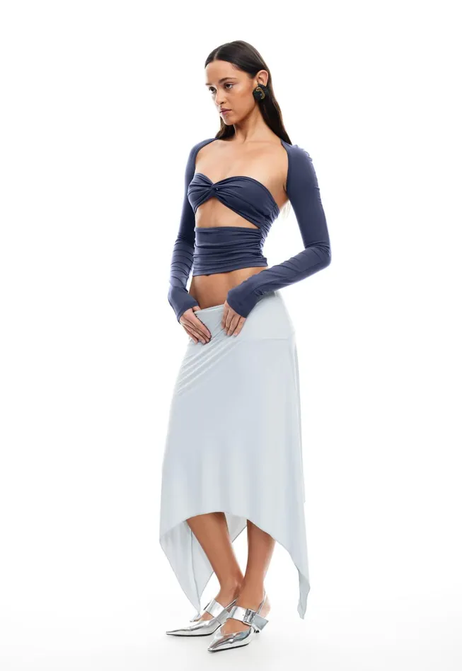 Skirts Women Lioness Fashion CHERIE MIDI SKIRT Smoke Skirts Women Lioness Fashion CHERIE MIDI SKIRT Smoke