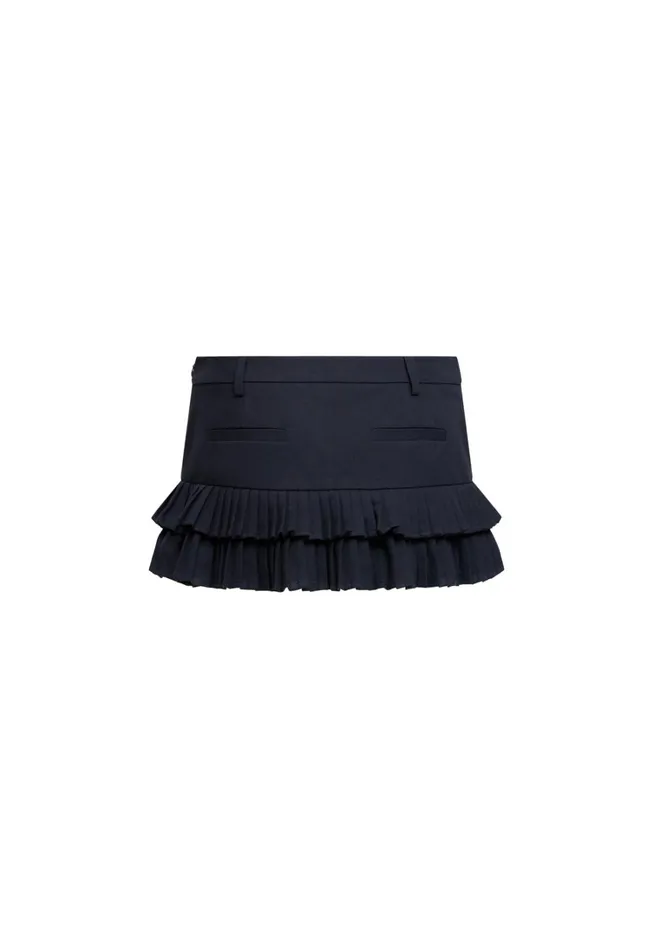 Skirts Women Lioness Fashion DOUBLE RUFFLE MINI SKORT Petrol Skirts Women Lioness Fashion DOUBLE RUFFLE MINI SKORT Petrol