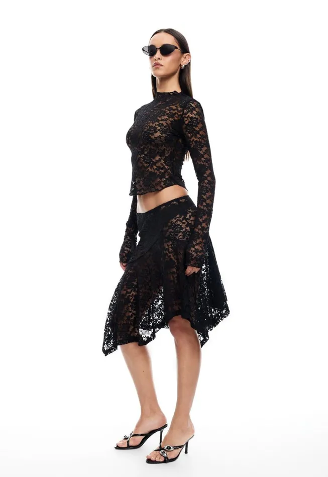 Skirts Women Lioness Fashion HAMPTONS MIDI SKIRT Onyx Skirts Women Lioness Fashion HAMPTONS MIDI SKIRT Onyx