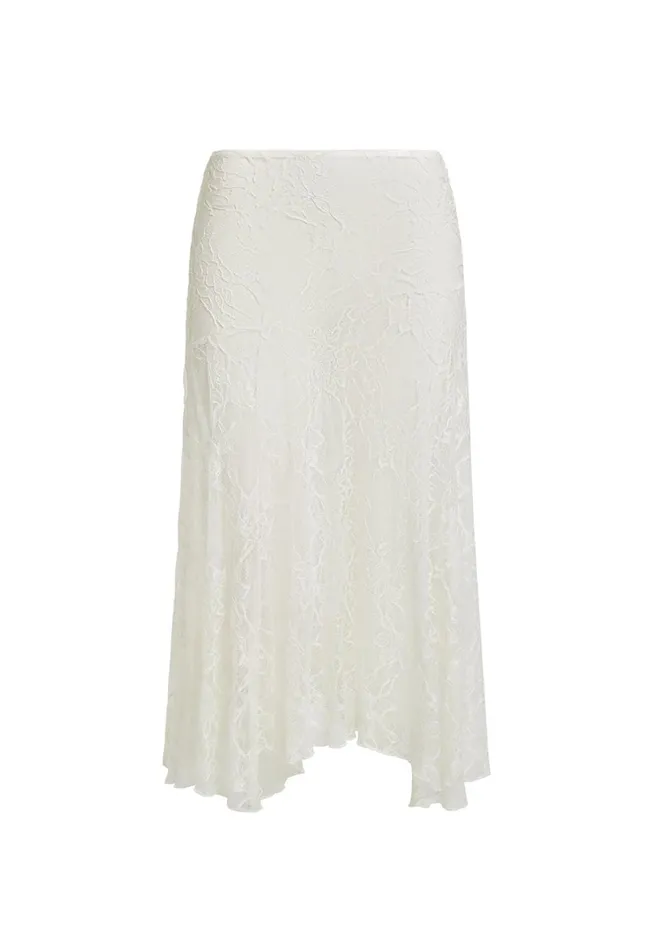Skirts Women Lioness Fashion IN BLOOM LACE MIDI SKIRT Ivory Skirts Women Lioness Fashion IN BLOOM LACE MIDI SKIRT Ivory
