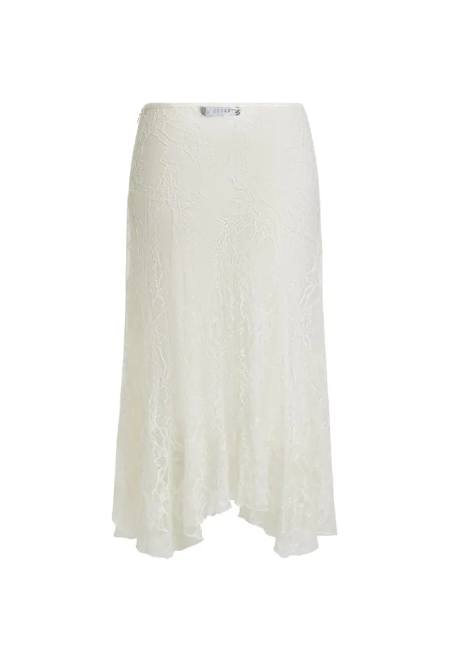 Skirts Women Lioness Fashion IN BLOOM LACE MIDI SKIRT Ivory Skirts Women Lioness Fashion IN BLOOM LACE MIDI SKIRT Ivory