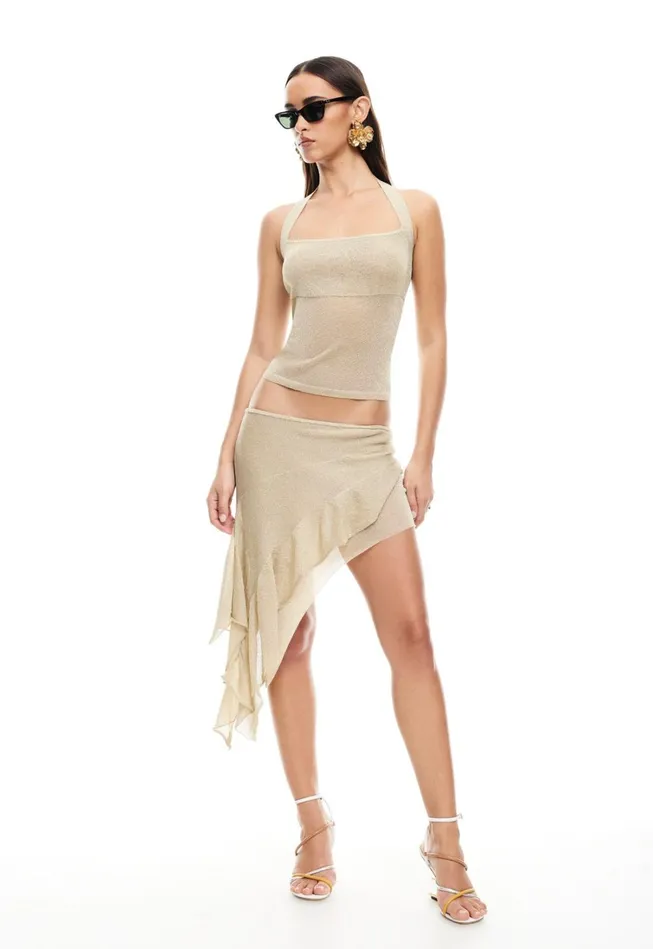 Skirts Women Lioness Fashion PALISADES MINI SKIRT Oyster