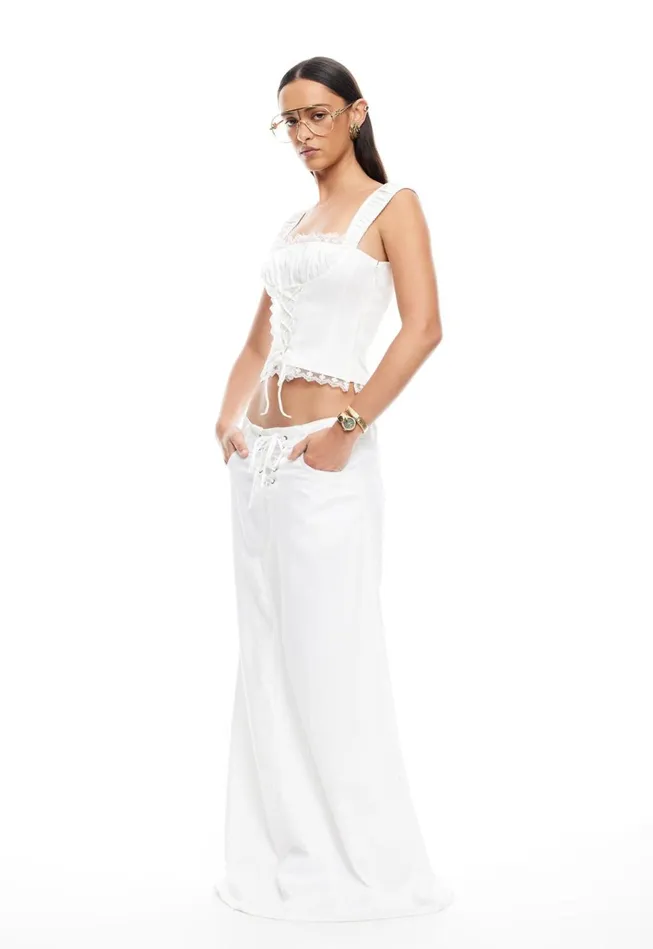 Skirts Women Lioness Fashion PALMER MAXI SKIRT Porcelain