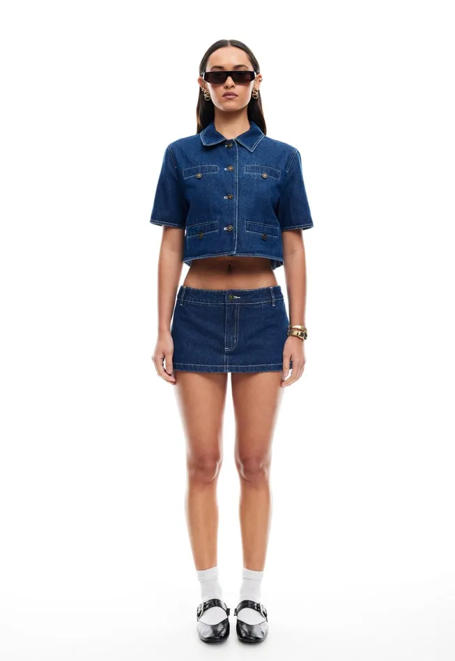 Skirts Women Lioness Fashion RHODE MINI Blue Denim