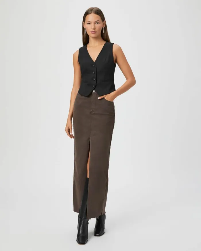 Skirts Women PAIGE Angela Maxi Skirt 8211 Rich Chocolate