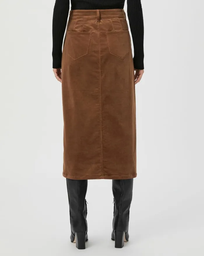 Skirts Women PAIGE Meadow Midi Skirt 8211 Maple Brown Skirts Women PAIGE Meadow Midi Skirt 8211 Maple Brown