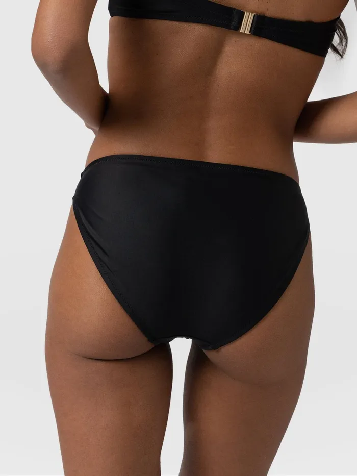 Skye Hipster Bikini Bottom 8211 Black Black Women Saint And Sofia Swimwear