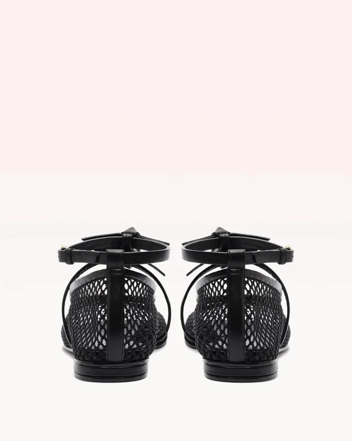 Slim Clarita Ballet Mesh Black Black Women Alexandre Birman Flats