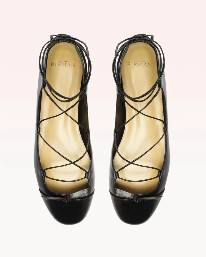 Slim Clarita Flat Black Black Women Alexandre Birman Flats